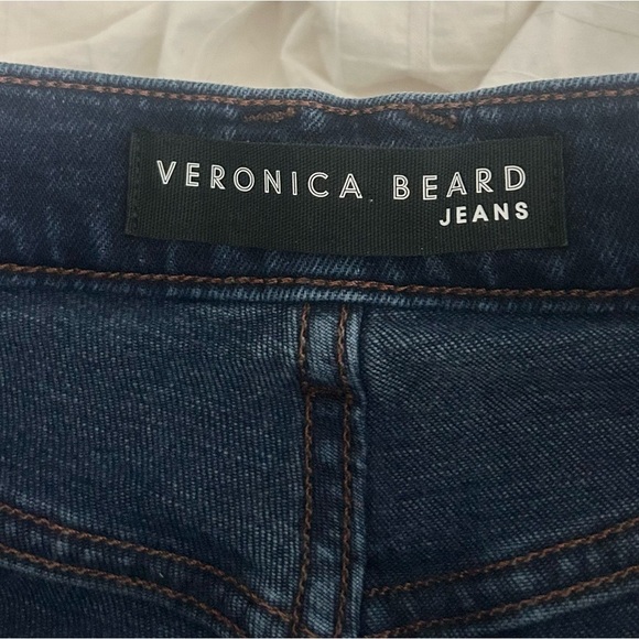 Veronica Beard Blue Straight Leg Jeans Button-Fly 26 - Picture 4 of 8